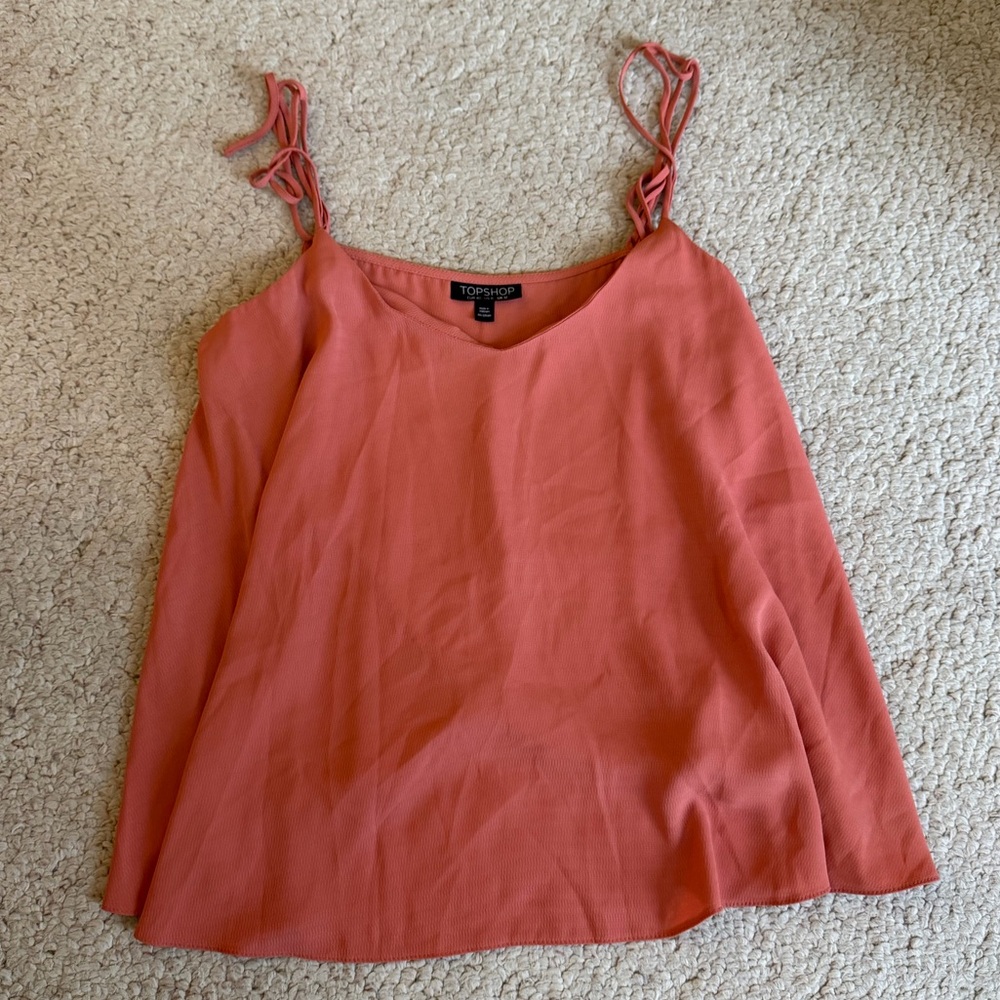 Topshop Mauvey Coral Swing Tank - Picture 3 of 5
